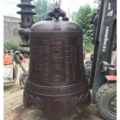 寺庙宗教铜钟雕塑 铜钟雕塑道观图集制造公司