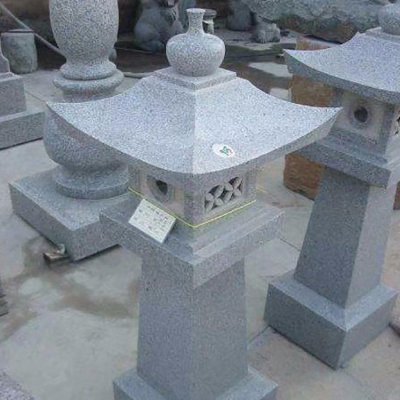 公园路边石雕中式石灯雕塑 石灯笼雕塑石雕制造莒南家人