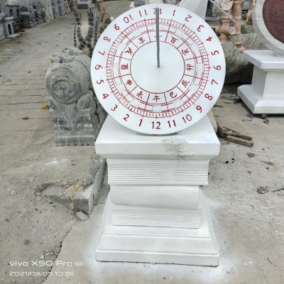 广场大理石石雕创意日晷雕塑 日晷雕塑摆件艺品百科庭院