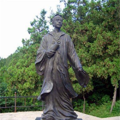 玻璃钢仿铜户外园林景观古代名人 名人雕塑铜雕大学音乐名言