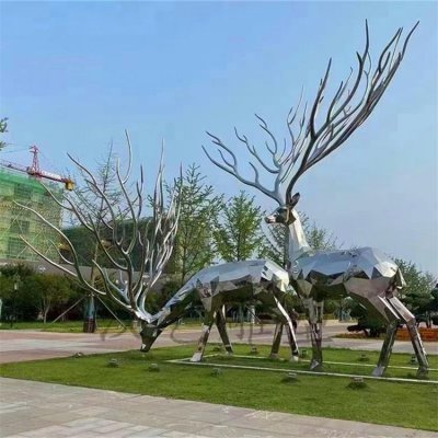 公园景观大型户外创意不锈钢白钢镜面镂空景观雕塑 景观雕塑大型瀑布主题性发票