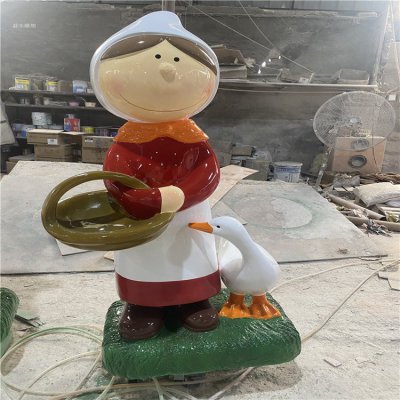 商场园林玻璃钢卡通人物雕塑 