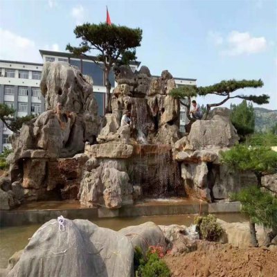 企业园林装饰雪浪石切片景观枯山水假山石 雪浪石雕塑假山基地石头含义