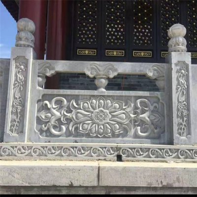 景区故宫景观装饰青石石雕栏杆栏板雕塑 