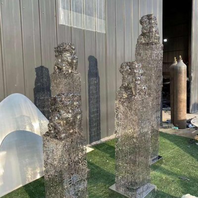 酒店广场摆放现代艺术离开字体狮子景观雕塑 狮子雕塑价格费用大象景区