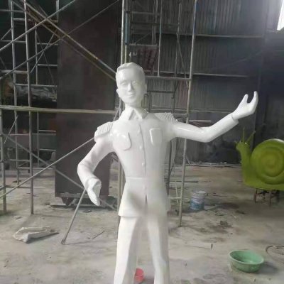 玻璃钢卡通抽象人物景观雕塑 