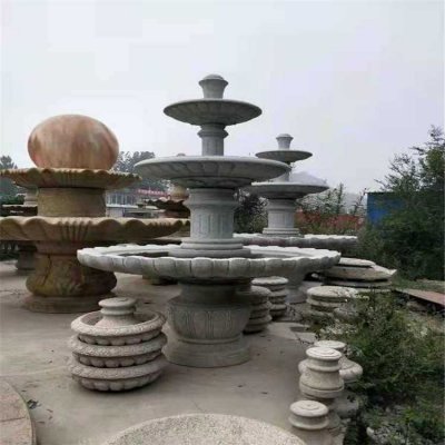青石石雕户外池塘水景多层喷泉雕塑 喷泉雕塑石雕仙鹤位图高度
