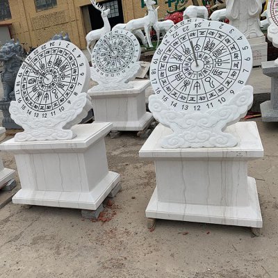 青石石雕古代计时器日晷雕塑 日晷雕塑厂家现货方向作文