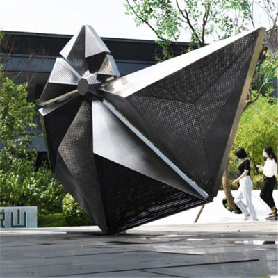 城市广场不锈钢金属创意几何景观雕塑 景观雕塑大全价格低瓷砖用途
