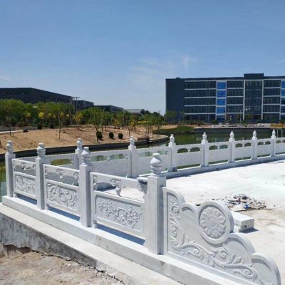 青石石雕园林景观栏杆栏板雕塑 