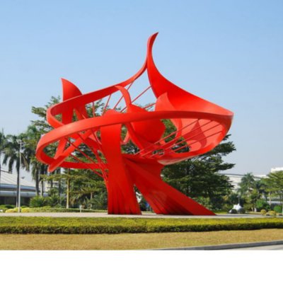 广场大型创意异形景观不锈钢景观标志 标志雕塑图片市场图书馆县城