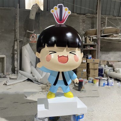 园林景观玻璃钢卡通创意人物雕塑 