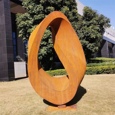 不锈钢创意耐候钢抽象户外园林景摆件 