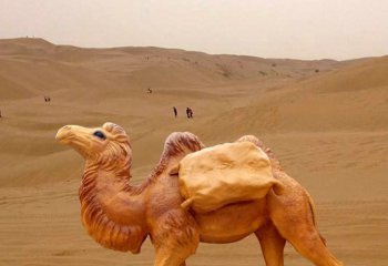玻璃钢雕刻骆驼，适用于园林、广场装饰
