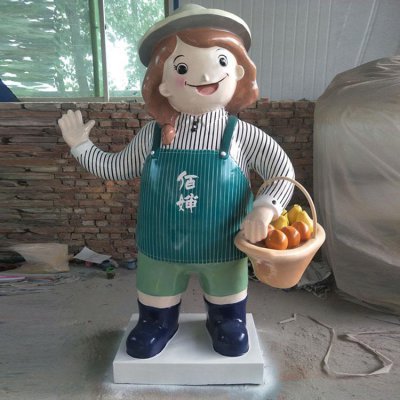 店铺玻璃钢卡通人物摆件 