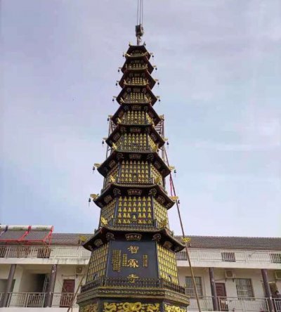 铸铜户外大型景观佛塔 佛塔雕塑图片水泥泰式小子
