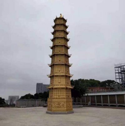 园林景观不锈钢创意佛塔雕塑 佛塔雕塑寺庙供应商景区厂家