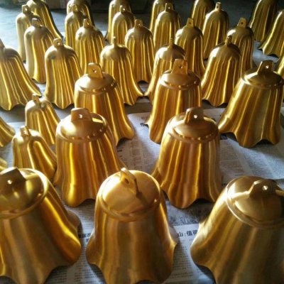 小型纯铜寺庙景观铜钟雕塑 铜钟雕塑大型公园专业纯铜