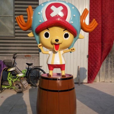 户外景观玻璃钢卡通人物摆件 