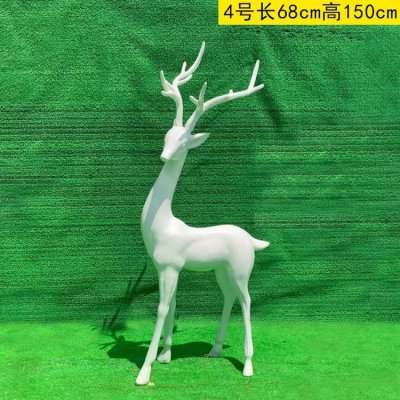 抽象动物玻璃钢梅花鹿雕塑 梅花鹿雕塑厂家大型厂房特点