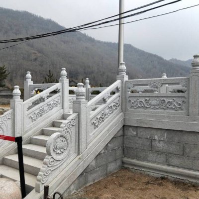 青石石雕景观栏杆栏板雕塑 