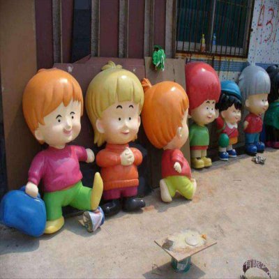 幼儿园商场玻璃钢卡通人物雕塑摆件 