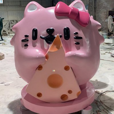玻璃钢卡通公仔雕塑商场摆件 