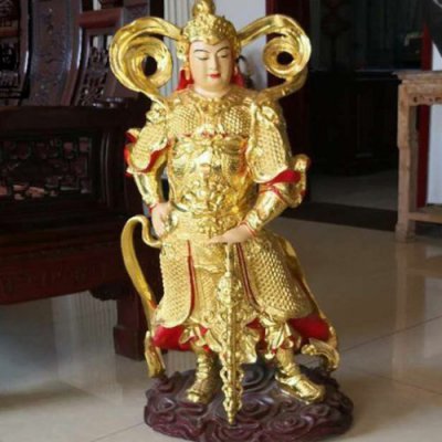 寺庙摆放人物铜神像雕塑 