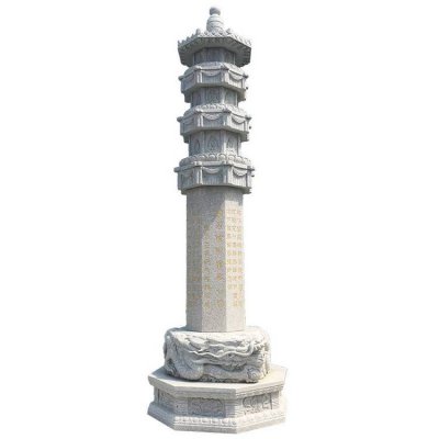 大理石石雕户外园林寺庙舍利塔雕塑 