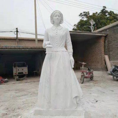 医学院汉白玉石雕人物景观南丁格尔雕塑 南丁格尔雕塑石雕大全学校胸像