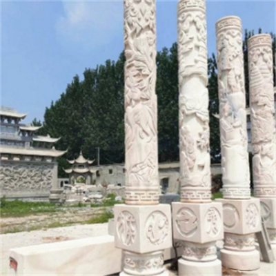 广场大型浮雕文化柱雕塑 