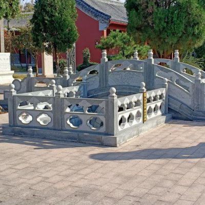 青石石雕故宫宅院景观石拱桥雕塑 