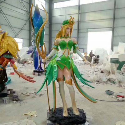 园林景观玻璃钢动漫游戏人物小品雕塑 人物雕塑大全美术电影紫砂