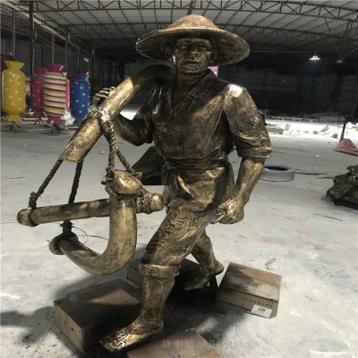 铜雕园林户外人物景观摆件 