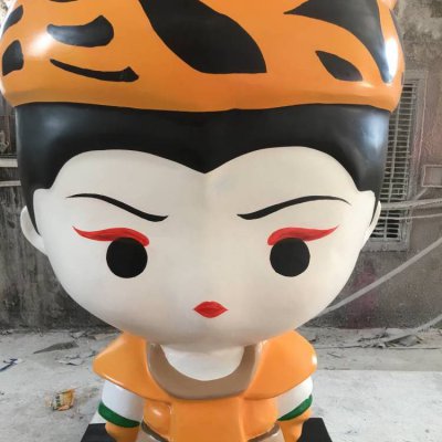 玻璃钢彩绘户外园林景观卡通人物雕塑 