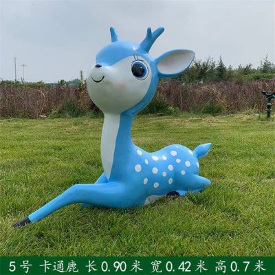 园林景观玻璃钢卡通动物景观小鹿雕塑 小鹿雕塑铜雕两个客栈区域