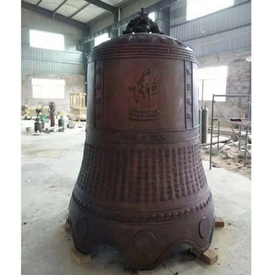 园林景观寺庙祈福纳福铜吊钟雕塑 铜钟雕塑铸铜位置女神电话