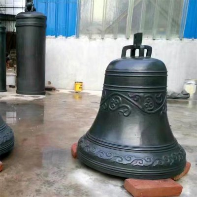寺庙大型铜雕铜钟雕塑 铜钟雕塑景观代表鹤壁类型
