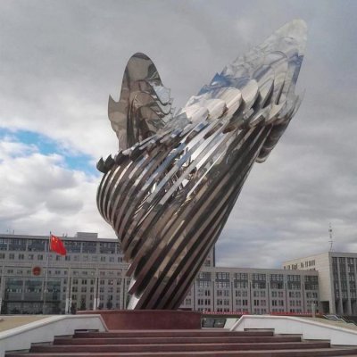 广场大型不锈钢抽象创意园林景观雕塑 景观雕塑庭院全集石桌实惠