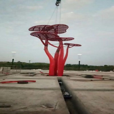 广场摆放创意不锈钢镂空树景观雕塑 景观雕塑电话图集楼盘阳台