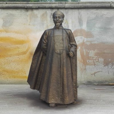 古代名人雕塑户外园林大型景观摆件 名人雕塑文化诗词画家四平