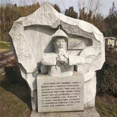 历史名人于成龙，浮刻石雕景观塑像 名人雕塑不锈钢加工厂古董例子