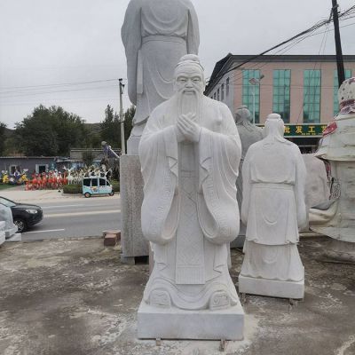 学校公园户外摆放万世师表青石雕刻孔子雕像 孔子雕塑石雕教案缺点高中