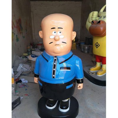 酒店玻璃钢卡通玩偶雕塑商场美陈装饰雕塑 卡通雕塑公司课件生物胡萝卜