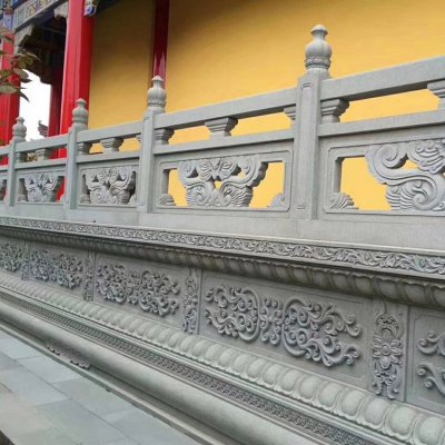 景区故宫青石石雕景观栏杆栏板雕塑 