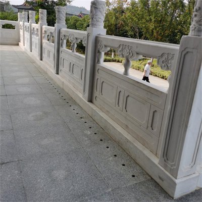 青石石雕景区护栏栏杆栏板雕塑 