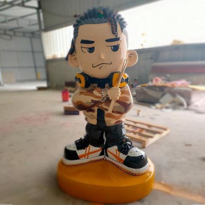 商场玻璃钢卡通人物雕塑 