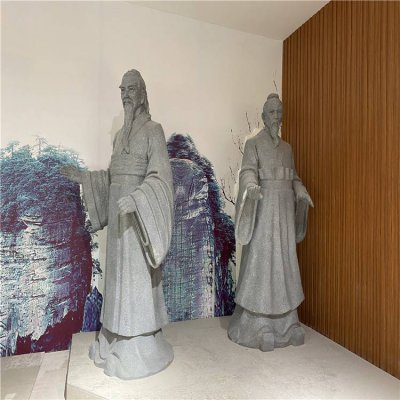 大理石石雕户外园林景观古代人物 