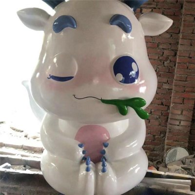 商场室内玻璃钢卡通动物景观 