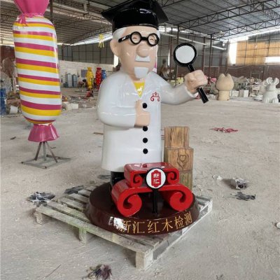 商场创意玻璃钢卡通人物雕塑 